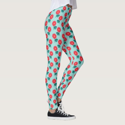 Cute Daisy Pattern Leggings レギンス (右)