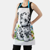 Cute Dalmatian/Butterfly friends エプロン (インサイチュ)