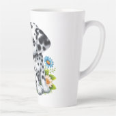 Cute Dalmatian/Butterfly friends カフェラテマグ (右)