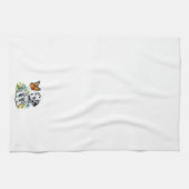 Cute Dalmatian/Butterfly friends キッチンタオル (横)