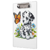 Cute Dalmatian/Butterfly friends クリップボード (左)