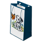 Cute Dalmatian/Butterfly friends スモールペーパーバッグ (裏面アングル)