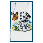 Cute Dalmatian/Butterfly friends スモールペーパーバッグ (正面)