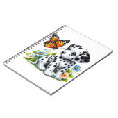 Cute Dalmatian/Butterfly friends ノートブック (左側)