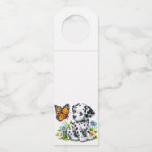 Cute Dalmatian/Butterfly friends ボトルネックタグ (正面)