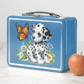 Cute Dalmatian/Butterfly friends メタルランチボックス (インサイチュ)