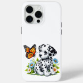 Cute Dalmatian/Butterfly friends Case-Mate iPhoneケース (裏面)