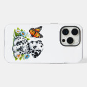 Cute Dalmatian/Butterfly friends iPhoneケース (裏面横)