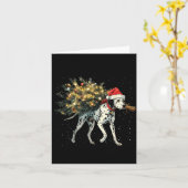 Cute Dalmatian Dog In A Christmas Tree For Men Wom カード (黄色い花)