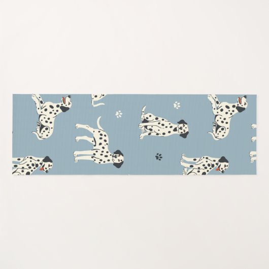 Cute Dalmatian Dogs Lover  ヨガマット (正面(横))