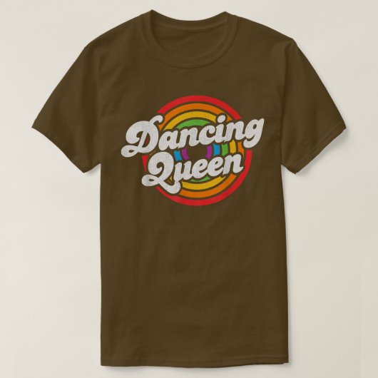 Cute Dancing Queen Roller Disco Outfit 70s Costume Tシャツ (デザイン正面)