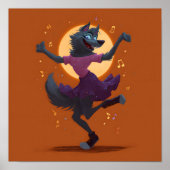 Cute Dancing Werewolf ポスター (正面)