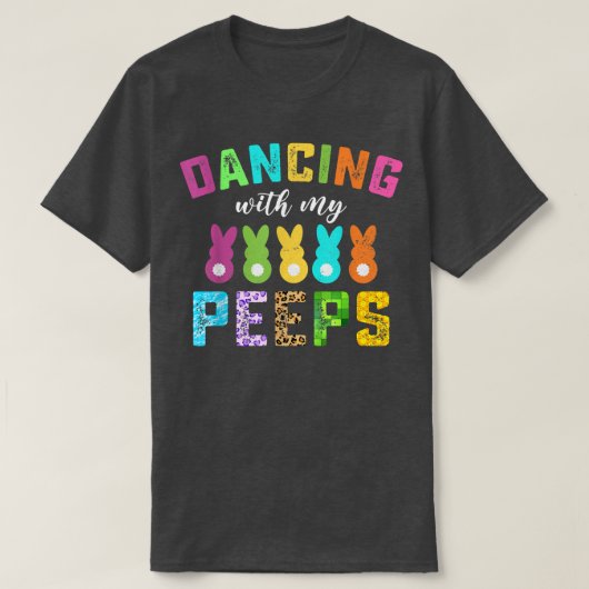 Cute Dancing With My Students Easter Day Funny Tea Tシャツ (デザイン正面)