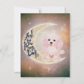 Cute Dancing Zebra Canvas 招待状 (裏面)