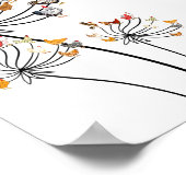 Cute Dandelion Chickens Lover Shirts For Women Gir ポスター (角)