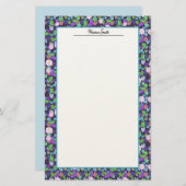 Cute Dark Blue and Green Frogs Personal 便箋 (正面/裏面)