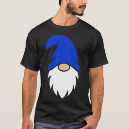 Cute Dark Blue Christmas Gnome Tシャツ