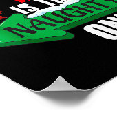 Cute Dear Santa He Is The Naughty One Couple Chris ポスター (角)