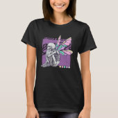 Cute Death Sadness Goth Fairy Skeleton Butterfly A Tシャツ (正面)