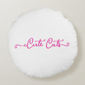 Cute Decorative Throw Pillow ラウンドクッション (裏面)