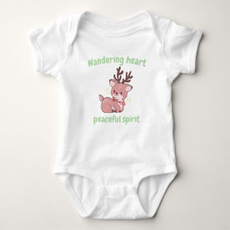 Cute Deer Baby Bodysuit–Soft & Sweet Forest Style ベビーボディスーツ