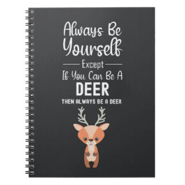 Cute Deer Lover Gifts Animals Wildlife Funny Humor ノートブック