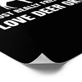 Cute Deer Lover Trendy Modern Aesthetic  ポスター (角)