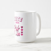 cute deer mug design  コーヒーマグカップ (正面右)