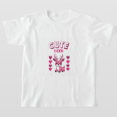 cute deer sticker design  tシャツ (レイダウン)