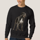 Cute Deerhound スウェットシャツ (正面)