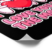 Cute Dentist Valentine Love You To The Molars Teet ポスター (角)