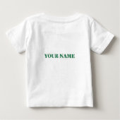 CUTE Design BOOM BOOM Pakistan Cricket Fans ベビーTシャツ (裏面)