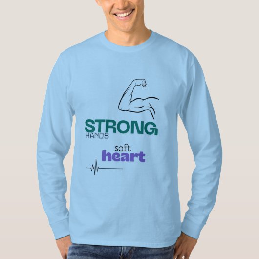 Cute design: strong hands, soft heart tシャツ (正面)