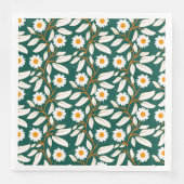 Cute design white flowers and leafs (正面)
