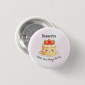 Cute Dessert Button Pin 缶バッジ (正面&裏面)