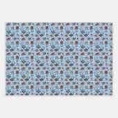 Cute dessert-inspired patterns wrapping paper ラッピングペーパーシート (正面2)