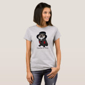 Cute Detective Sherlock Pug Dog Lover Hobo Photo  Tシャツ (正面フル)