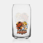 Cute Devil & Angel Valentine Day Love Design ガラス缶 (裏面)