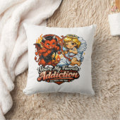 Cute Devil & Angel Valentine Day Love Design クッション (ブランケット)