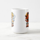 Cute Devil & Angel Valentine Day Love Design コーヒーマグカップ (中央)