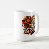 Cute Devil & Angel Valentine Day Love Design コーヒーマグカップ (正面右)