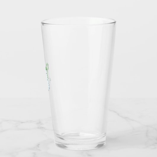 Cute Devil Ghost with Green Trident タンブラーグラス (左)