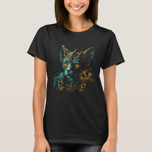 Cute Devon Rex Cat Lover Pharaoh Devon Rex Cat Cos Tシャツ (正面)