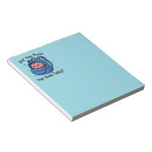 Cute “Did You Pack Your Brain Today?” Brain Pun ノートパッド (アングル)