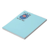 Cute “Did You Pack Your Brain Today?” Brain Pun ノートパッド (回転)