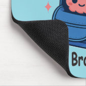 Cute “Did You Pack Your Brain Today?” Brain Pun マウスパッド (コーナー)