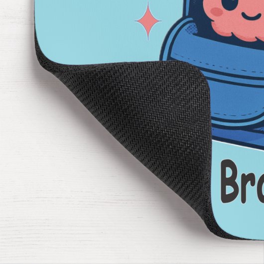 Cute “Did You Pack Your Brain Today?” Brain Pun マウスパッド (コーナー)