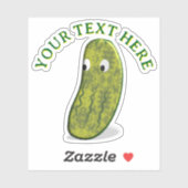 Cute Dill Pickle Kawaii Custom シール (シート)