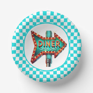 Cute Diner retro party  ペーパーボウル