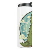 Cute Dino Friend Anime Boy - Green Dinosaur タンブラー (回転左)